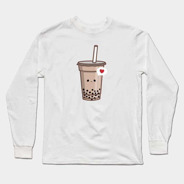 Bubble Tea Love Long Sleeve T-Shirt by imotvoksim